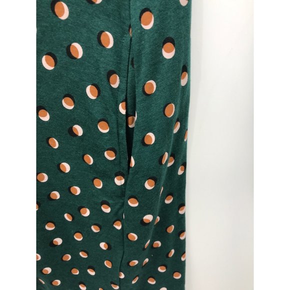 Boden Swing Tunic Dot Print Long Sleeve Green 10 Regular - Picture 5 of 7